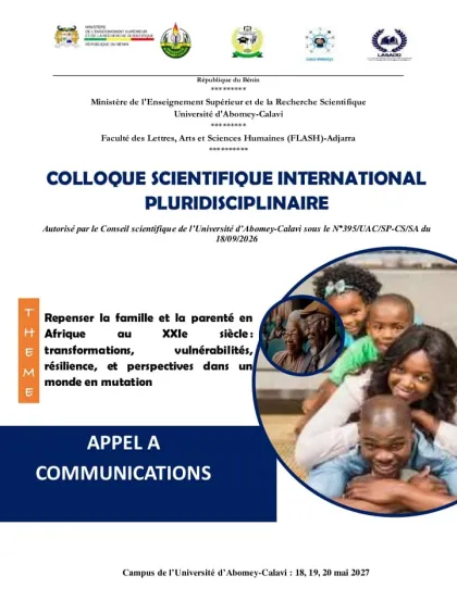Bénin : un colloque international sur la famille en Afrique annoncé pour 2027