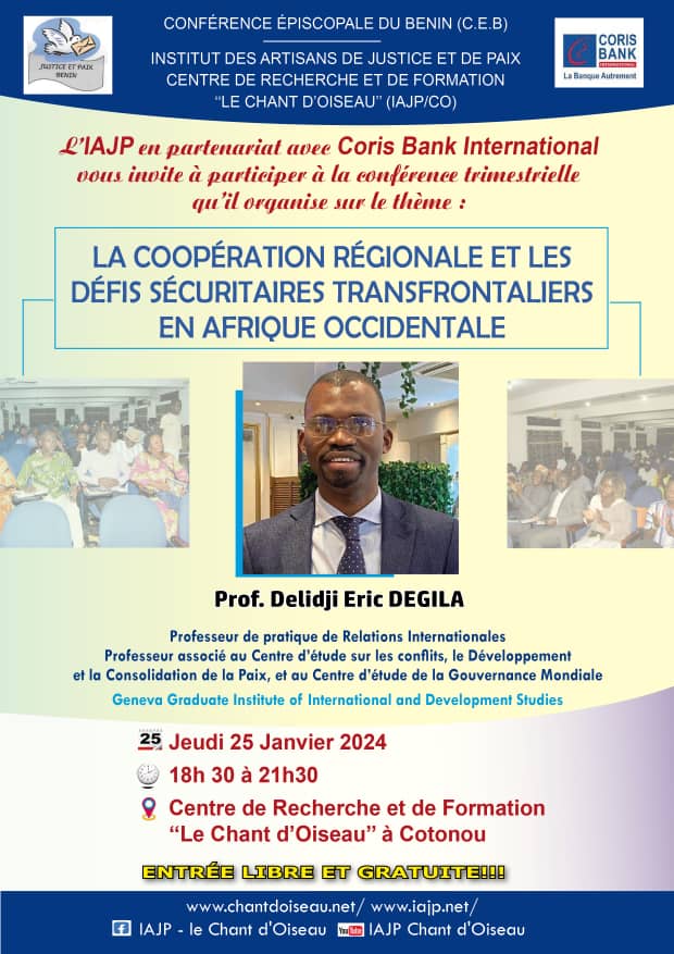 Première conférence de l’année 2024 de l'IAJP : Les citoyens invités à prendre part à ce rendez-vous