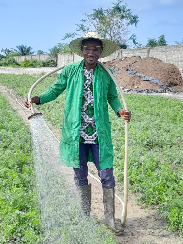 Isaac Agbanou : Un maraîcher professionnel plein d'ambitions pour son pays