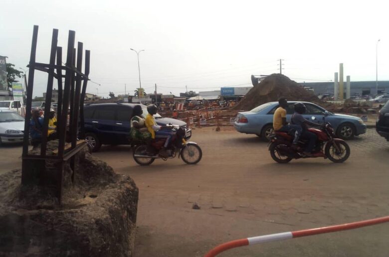 Circulation à Cotonou : Le carrefour de Vèdoko fermé