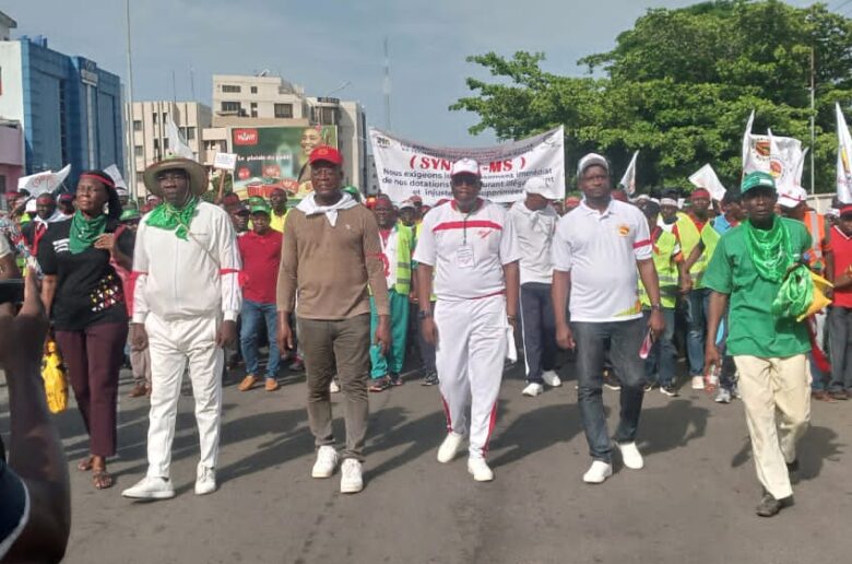 Cherté de la vie au Bénin : Enfin ! Les  syndicats ont marché en paix ce samedi 11 mai 