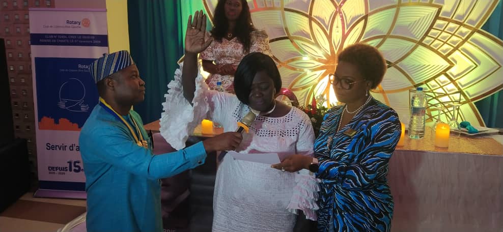 Rotary club Cotonou Rive gauche : Julienne Goundété aux commandes