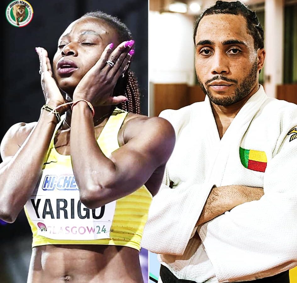 J O Paris 2024 : Noélie Yarigo et Valentin Houinato désignés porte-drapeau du Bénin pour la cérémonie d’ouverture