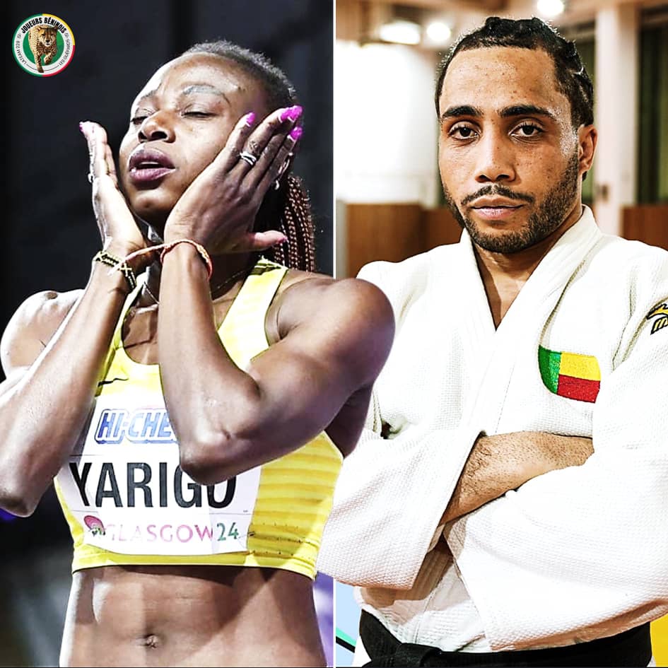 J O Paris 2024 : Noélie Yarigo et Valentin Houinato désignés porte-drapeau du Bénin pour la cérémonie d’ouverture
