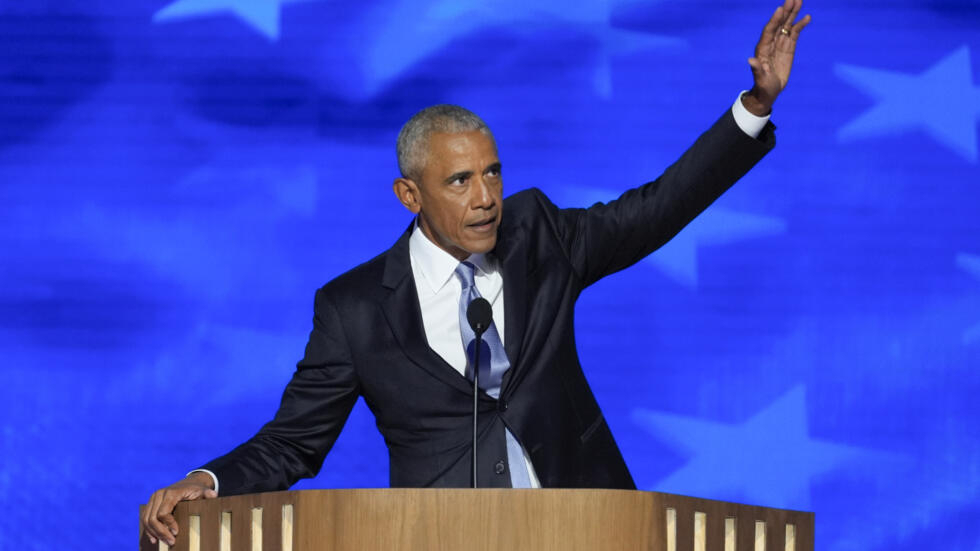 Convention des Démocrates à Chicago : Barack Obama vante les mérites et les qualités de Kamala Harris