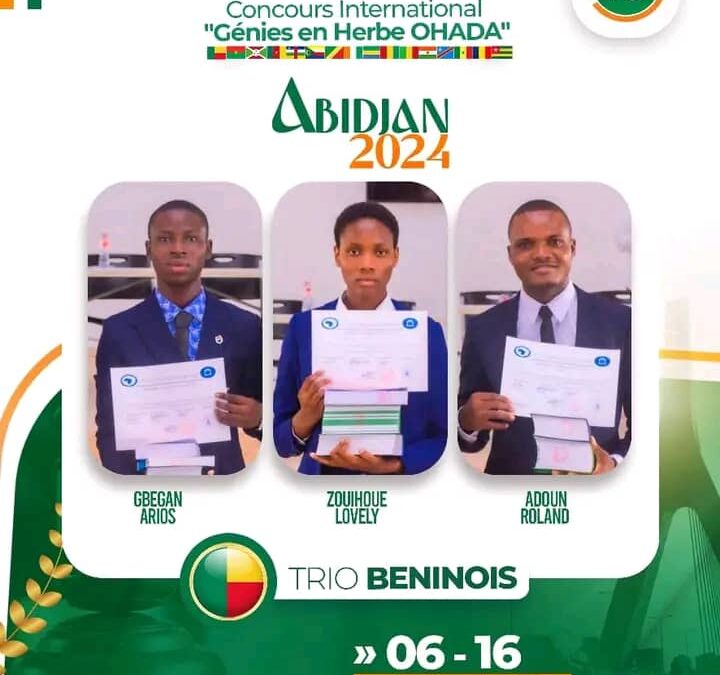 Concours international "Génies en herbe Ohada" : Le Bénin sacré champion