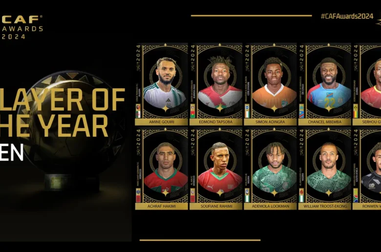Caf Awards 2024 : Voici la liste complète des nominés