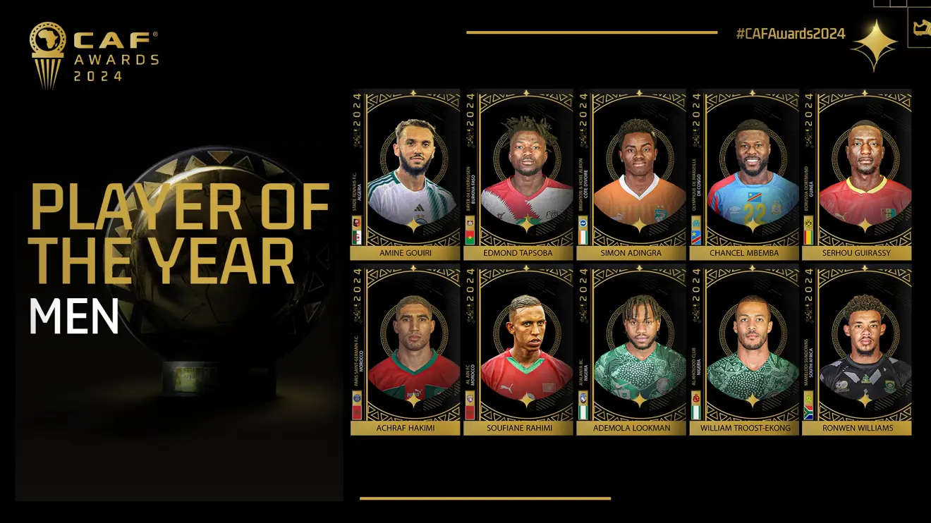 Caf Awards 2024 : Voici la liste complète des nominés