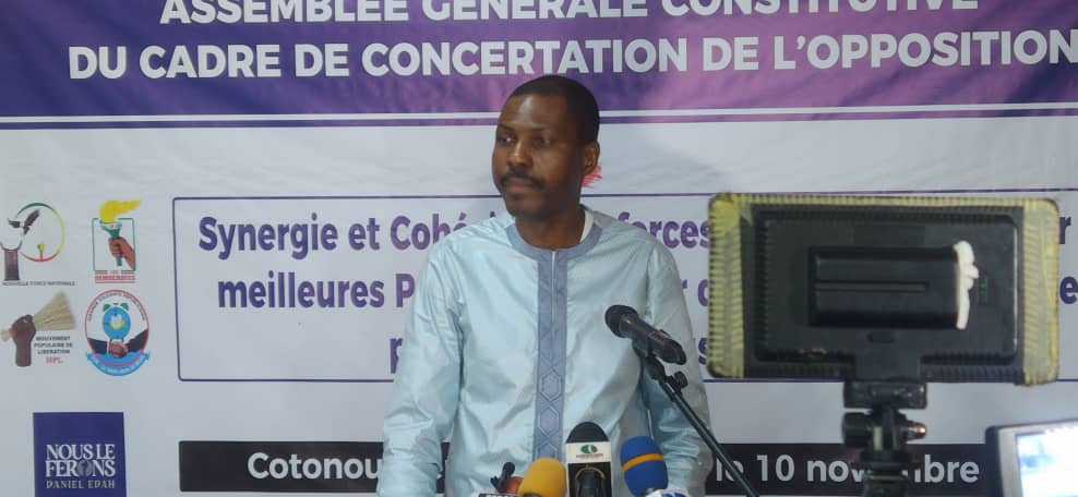 Cadre de concertation de l’opposition : Daniel Edah fait une promesse aux béninois