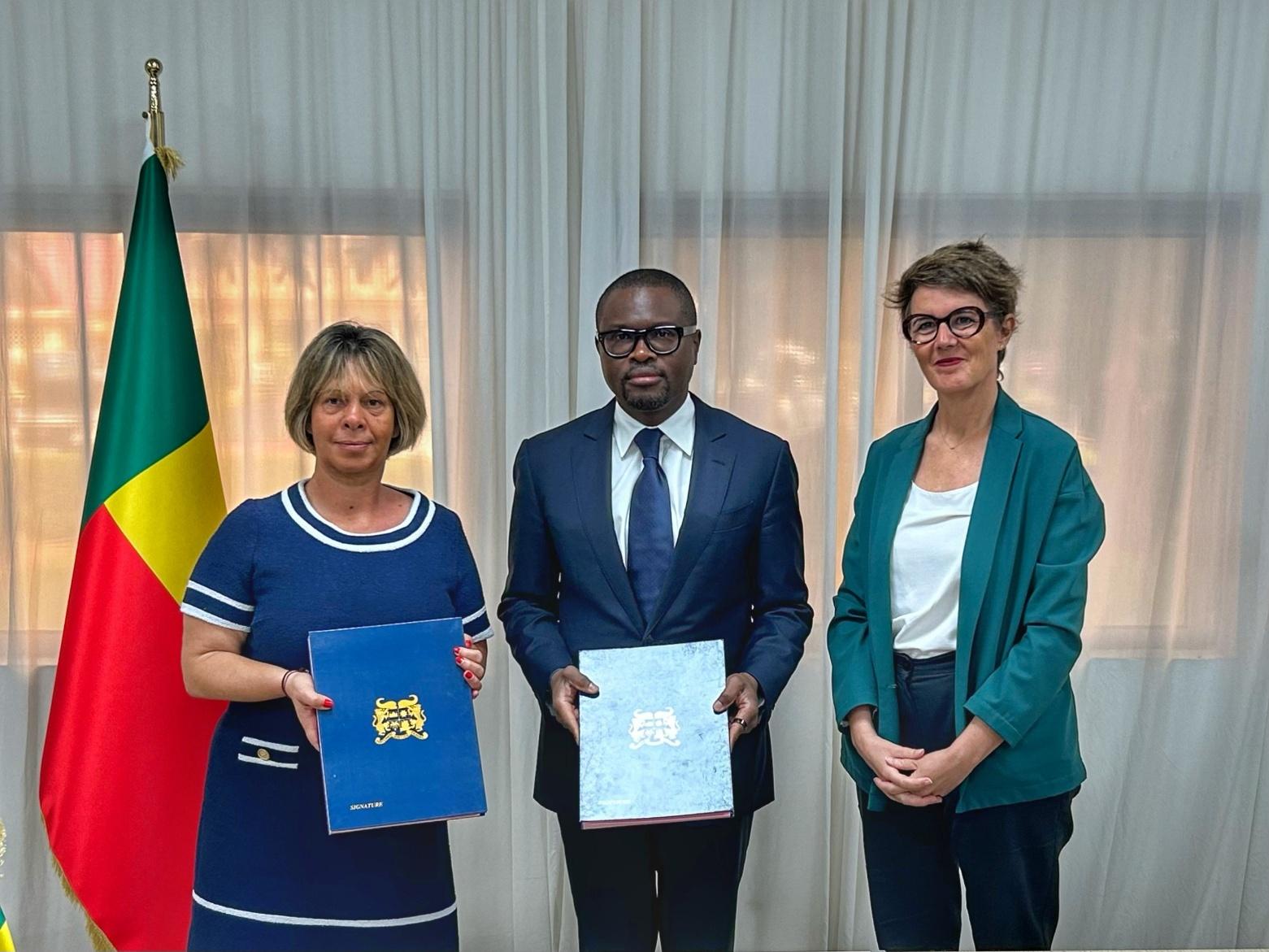 Renforcement de la protection civile  au Bénin : L’ AFD  et le ministre Wadagni signent une convention de financement de 5 279 656 000 FCFA