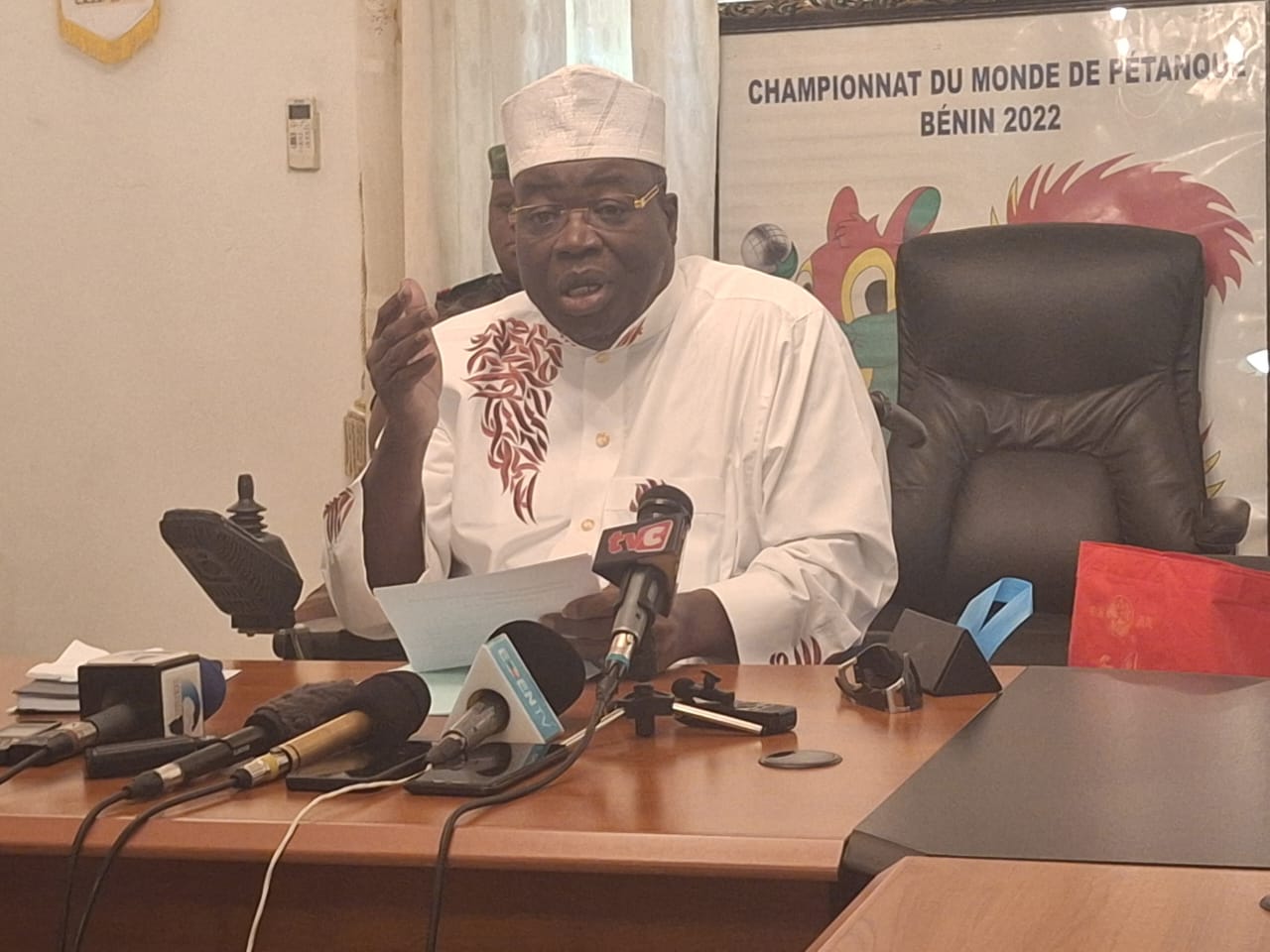 Nocturnes de la pétanque en août : Le message émouvant de Ibrahima Idrissou , une compétition pour illuminer les 65 ans du Bénin