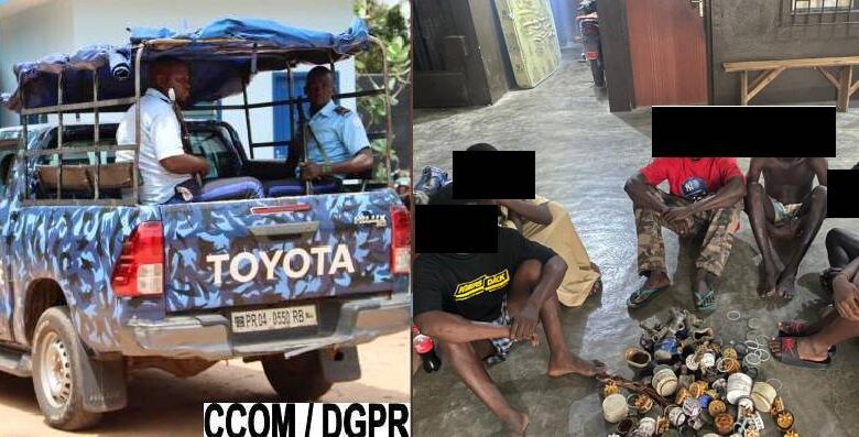 Bénin : La police interpelle des voleurs de compteurs d’eau de la Soneb