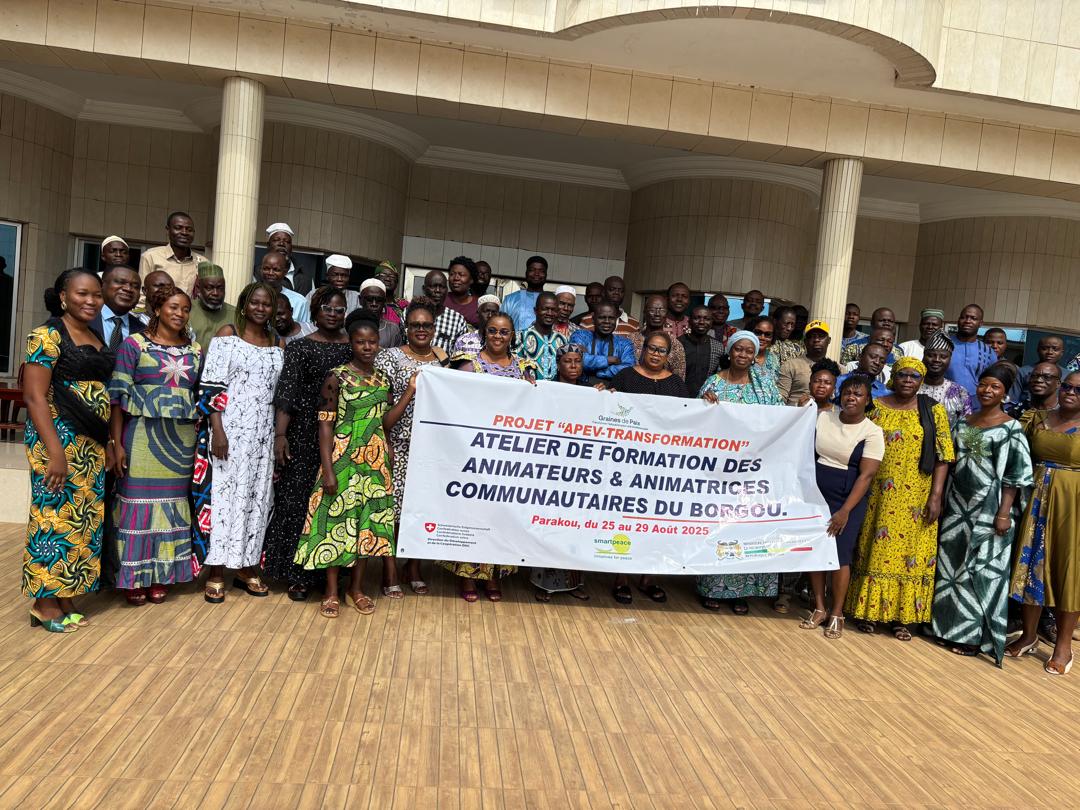 Projet APEV-T/PAQUE au Bénin : Animateurs et animatrices communautaires formés pour la culture de la paix à Parakou et Natitingou