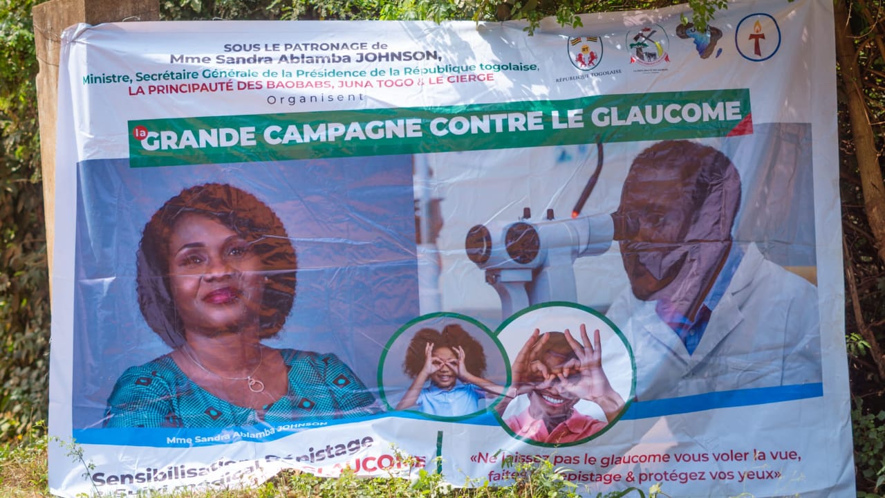 GLAUCOME : La Principauté des Baobabs, Le Cierge et Juna Togo offrent des tests gratuits de dépistage à Aného