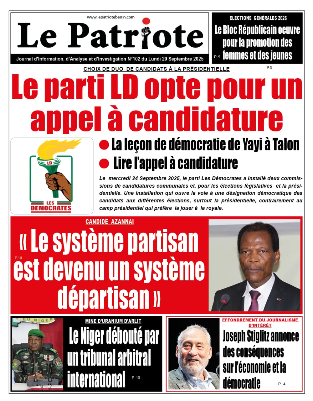 LA UNE