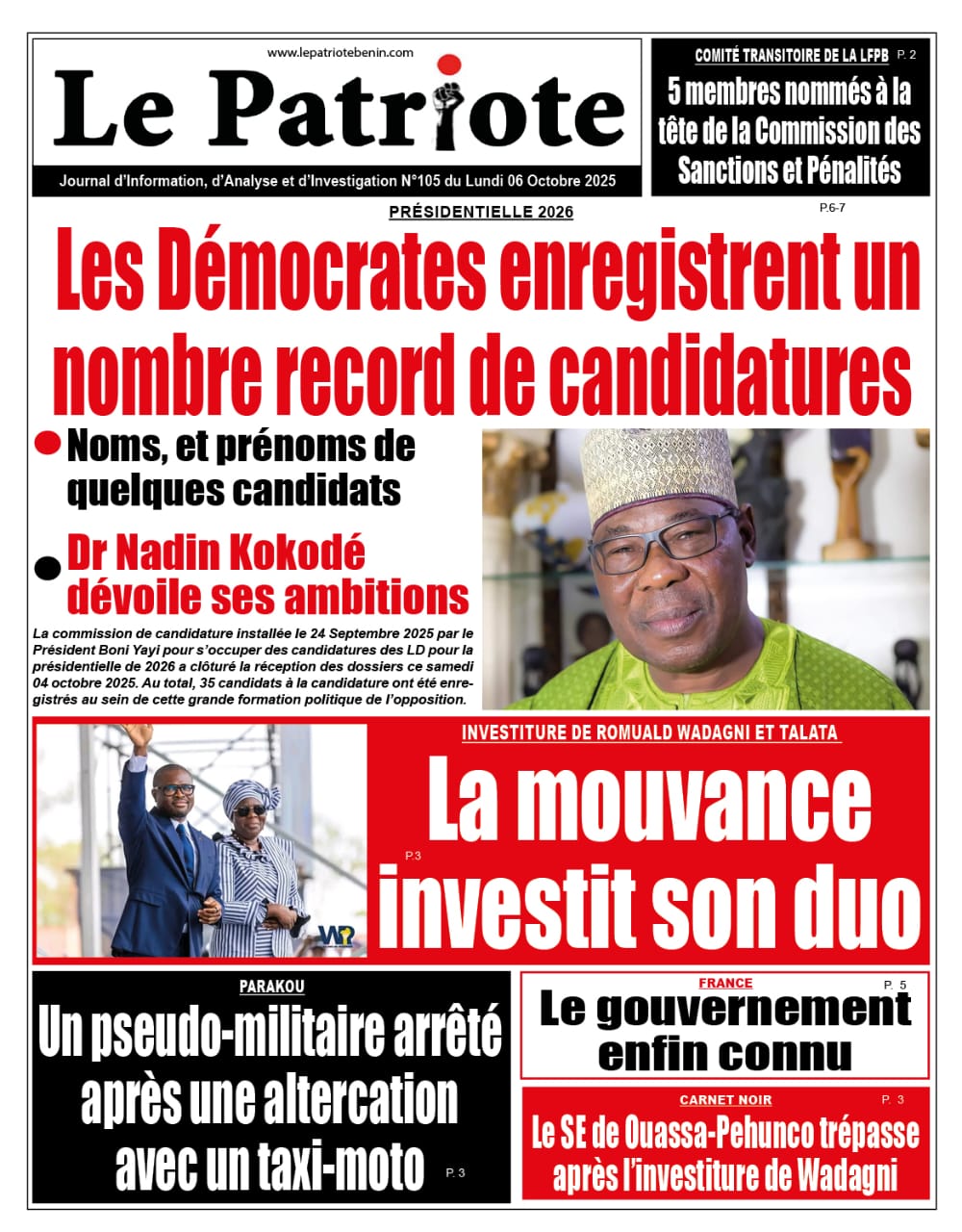 LA UNE