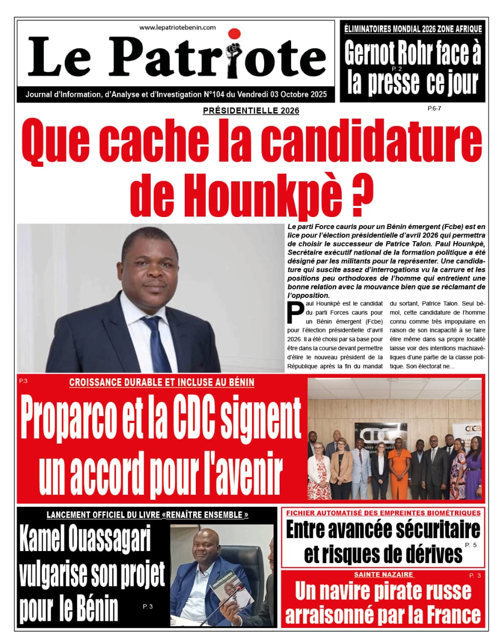 LA UNE