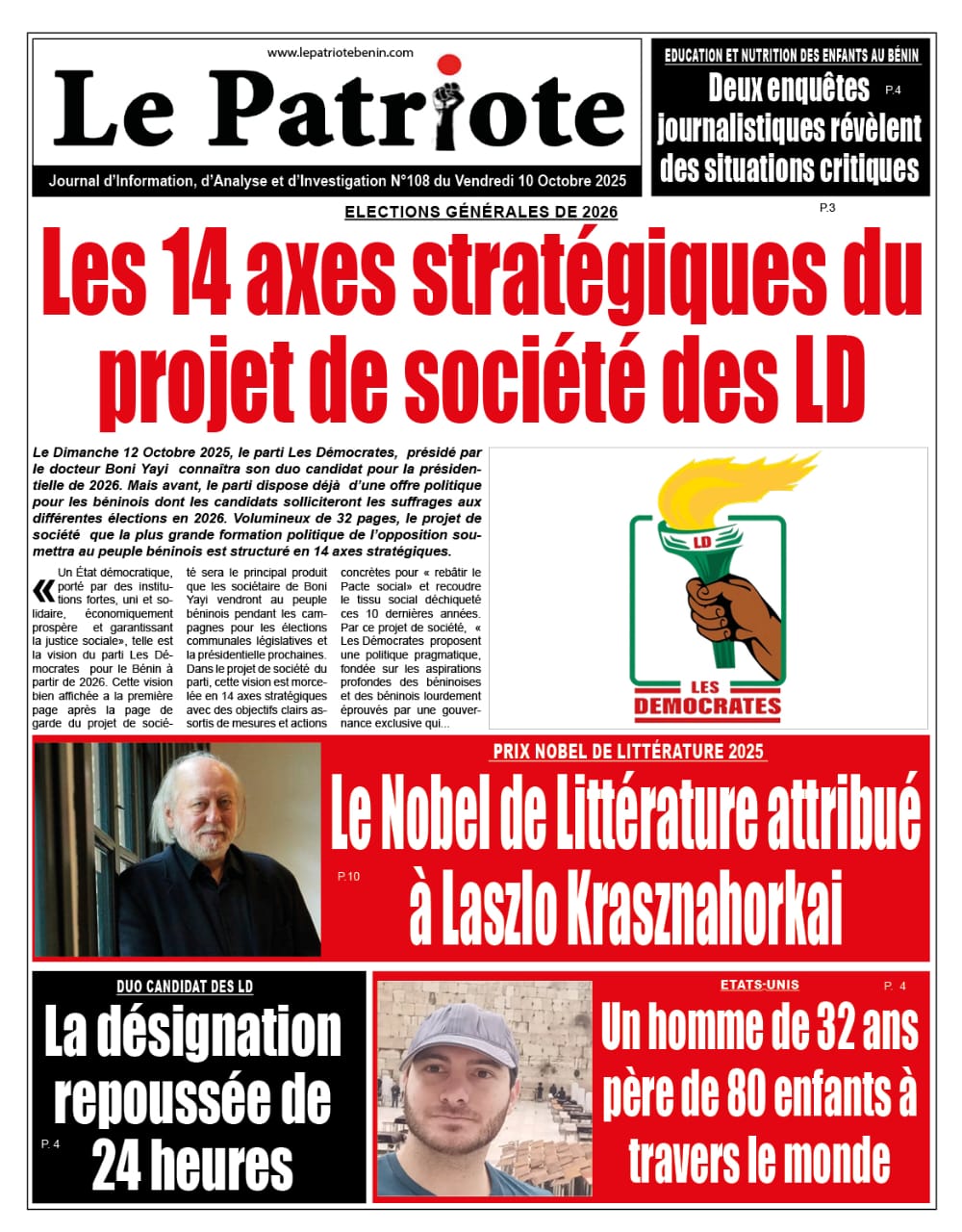 LA UNE