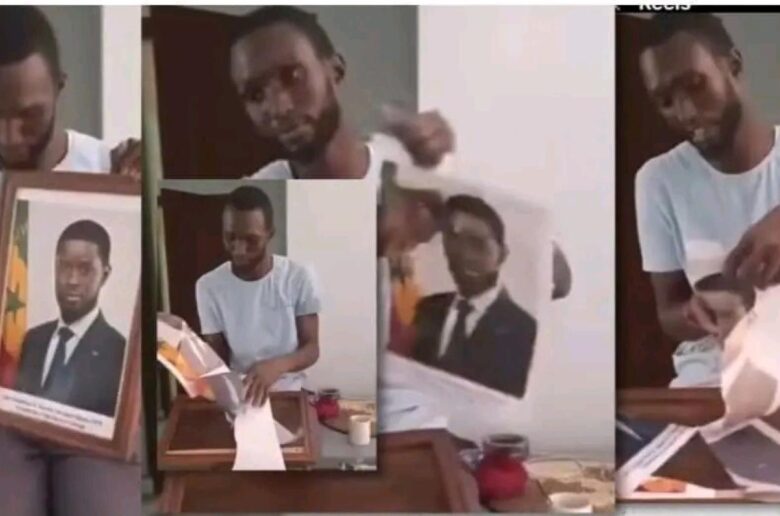 Sénégal : un jeune arrêté après avoir déchiré la photo du président