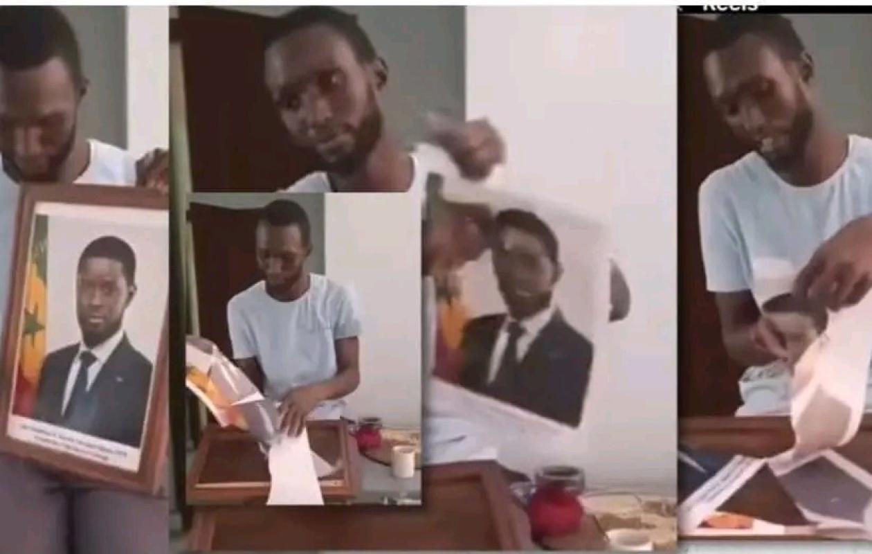 Sénégal : un jeune arrêté après avoir déchiré la photo du président