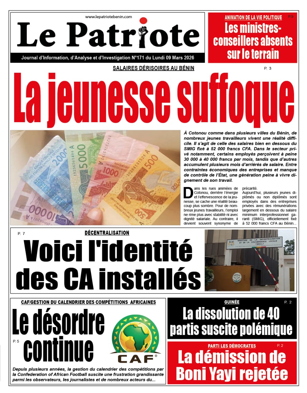 LA UNE
