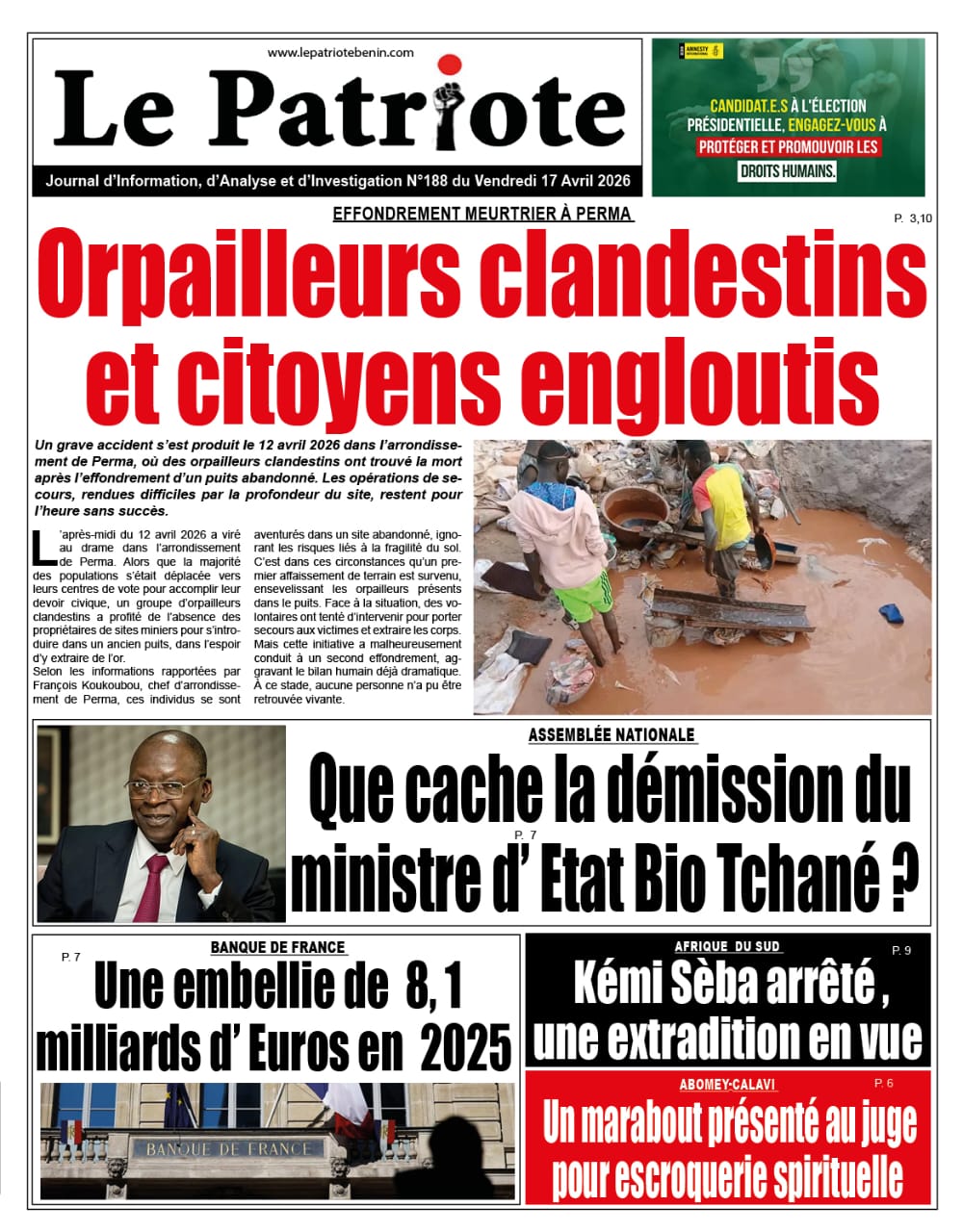 LA UNE