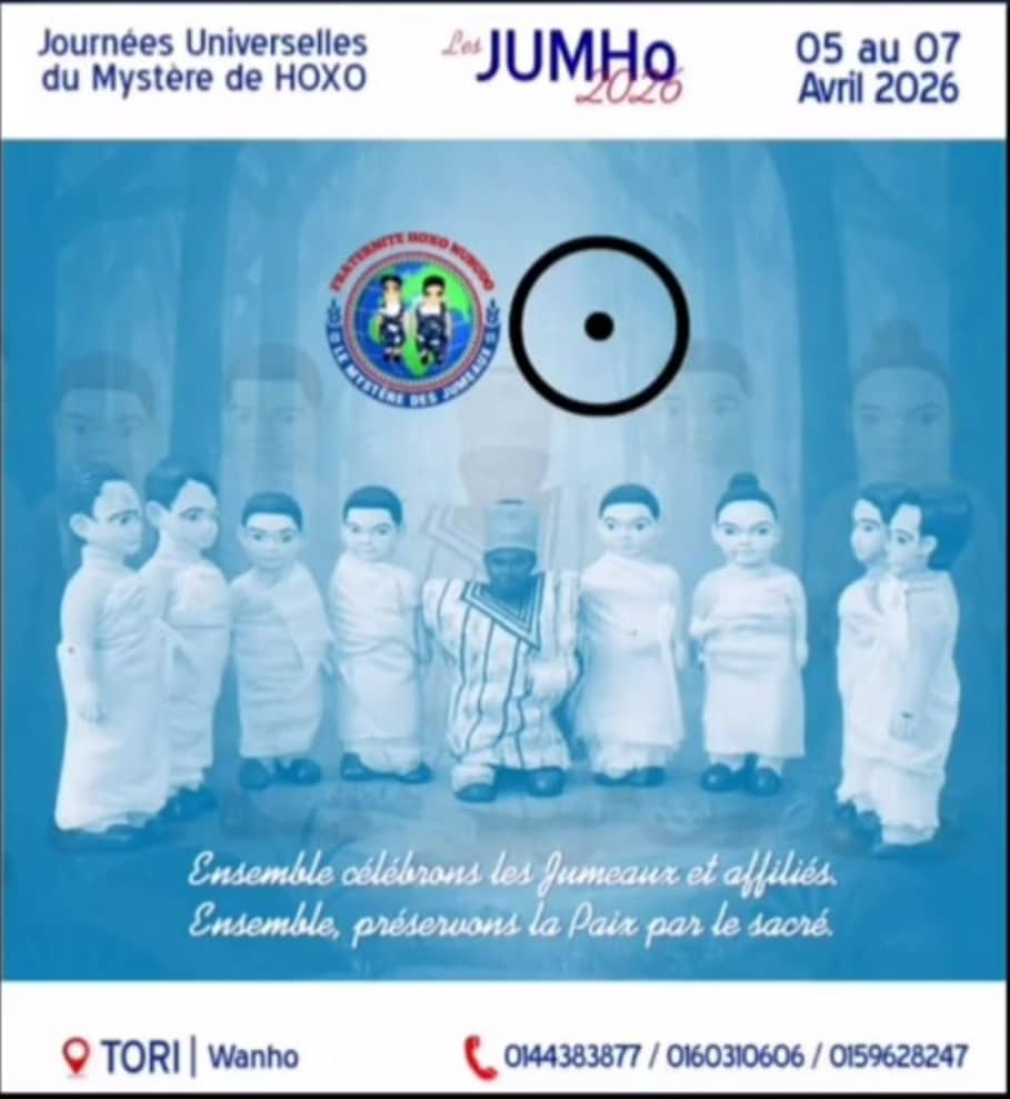 Célébration des journées universelles du mystère Hôxô : Démarrage des manifestions le 05 Avril prochain à Tori