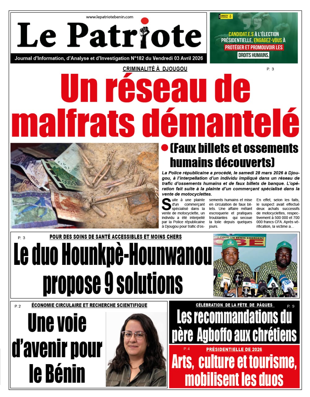 LA UNE