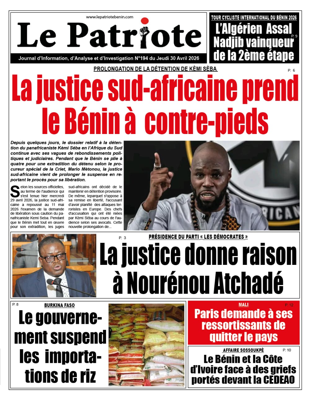 LA UNE