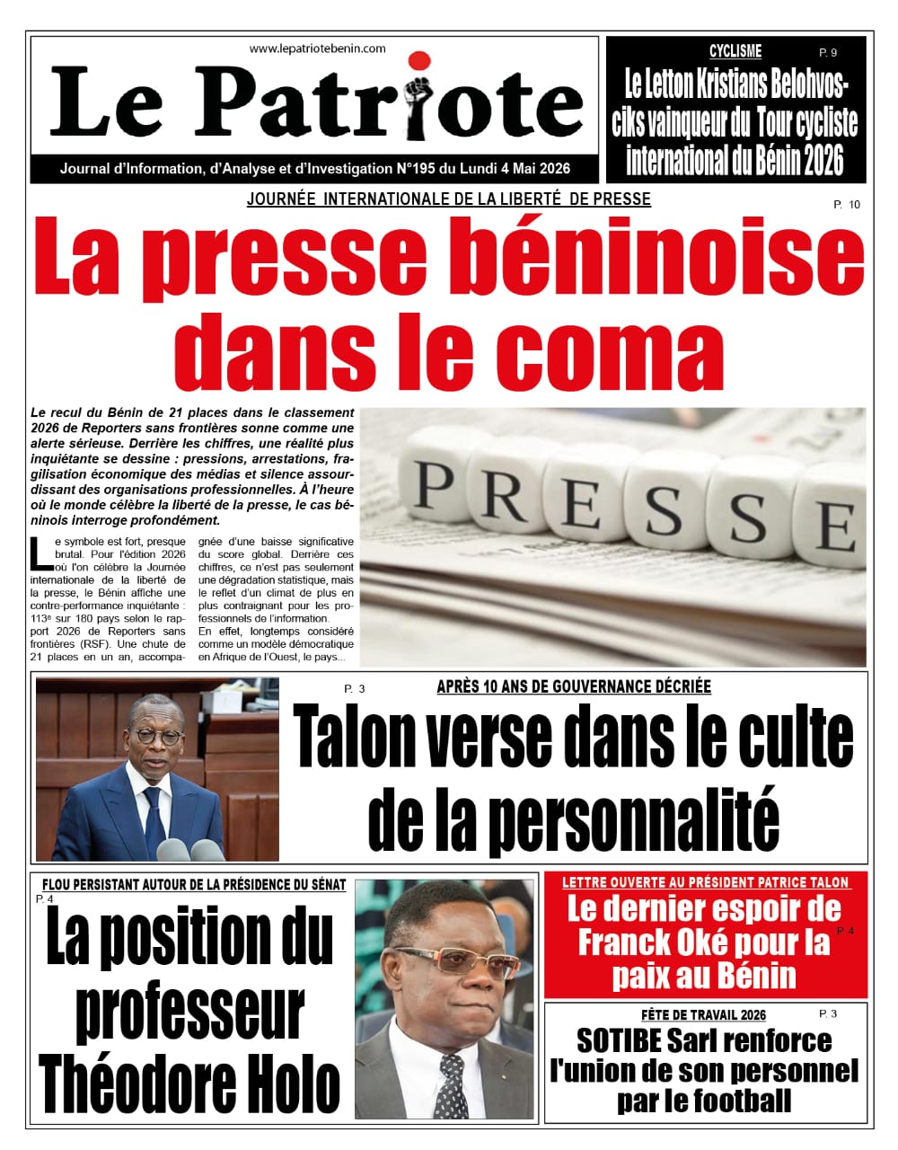 LA UNE