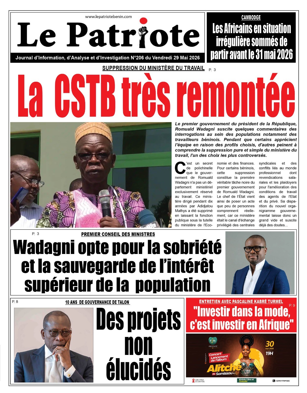 LA UNE