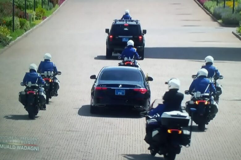 Investiture de Romuald Wadagni : Le cortège présidentiel en route pour le Palais des congrès