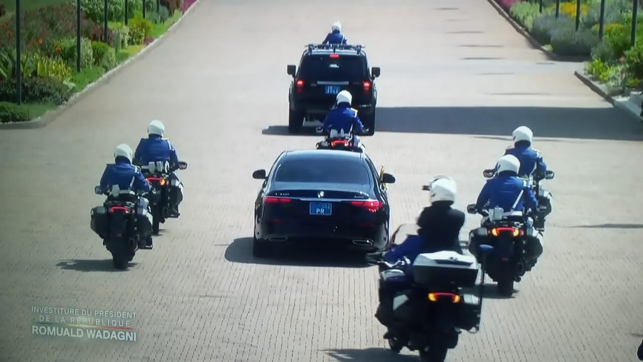 Investiture de Romuald Wadagni : Le cortège présidentiel en route pour le Palais des congrès