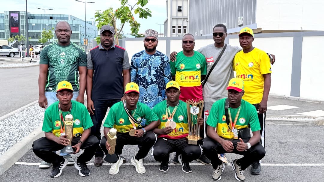 Championnat d’Afrique zone 2 de pétanque : les Guépards boulistes célébrés à leur retour