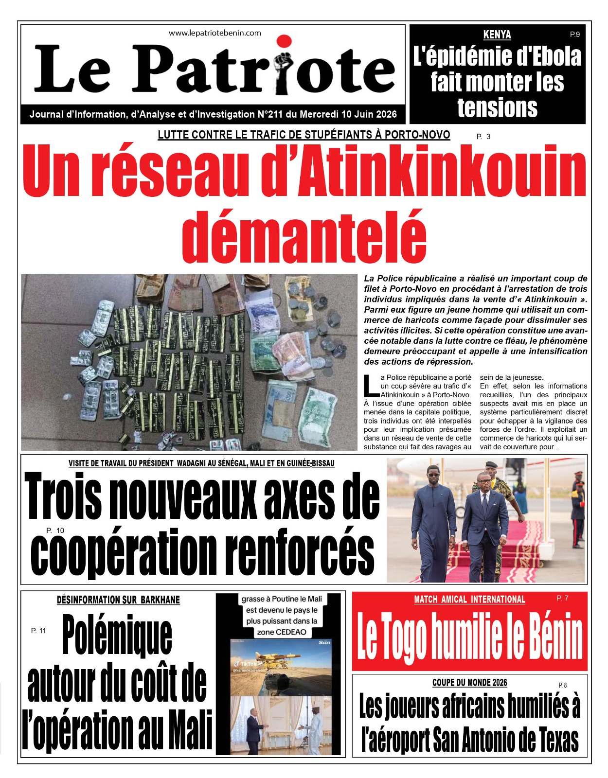 LA UNE