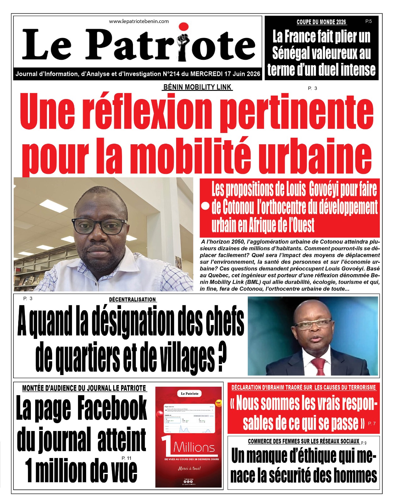 LA UNE