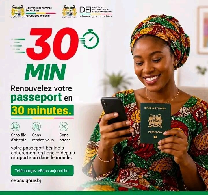 Passeport béninois : une nouvelle procédure en ligne pour les citoyens de la diaspora