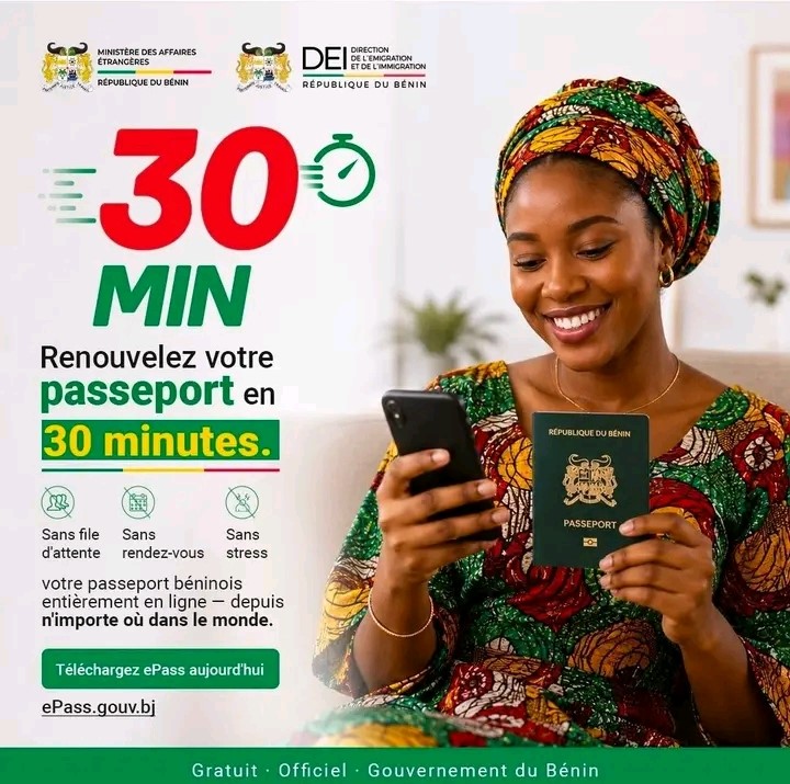 Passeport béninois : une nouvelle procédure en ligne pour les citoyens de la diaspora
