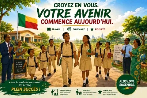 BEPC 2026 au Bénin : Romuald Wadagni appelle les candidats à croire en leurs capacités