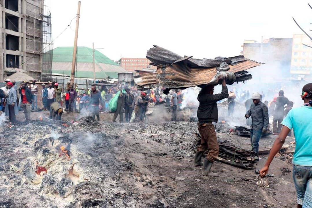 Kenya : un violent incendie ravage le marché de Gikomba et plonge des milliers de commerçants dans l'incertitude