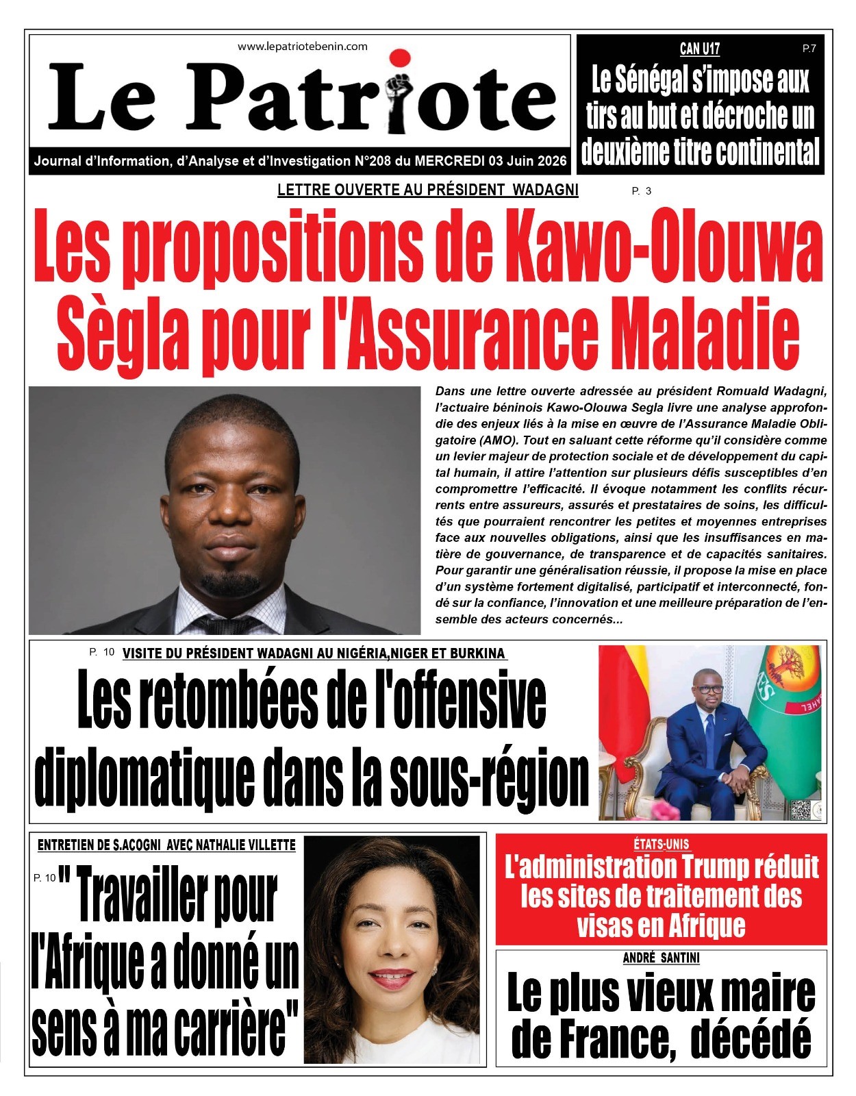 LA UNE