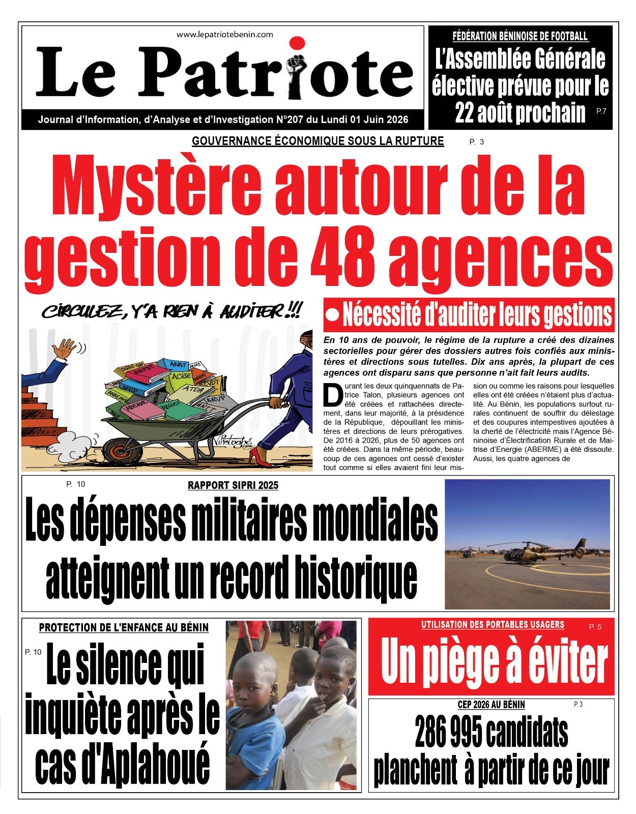 LA UNE