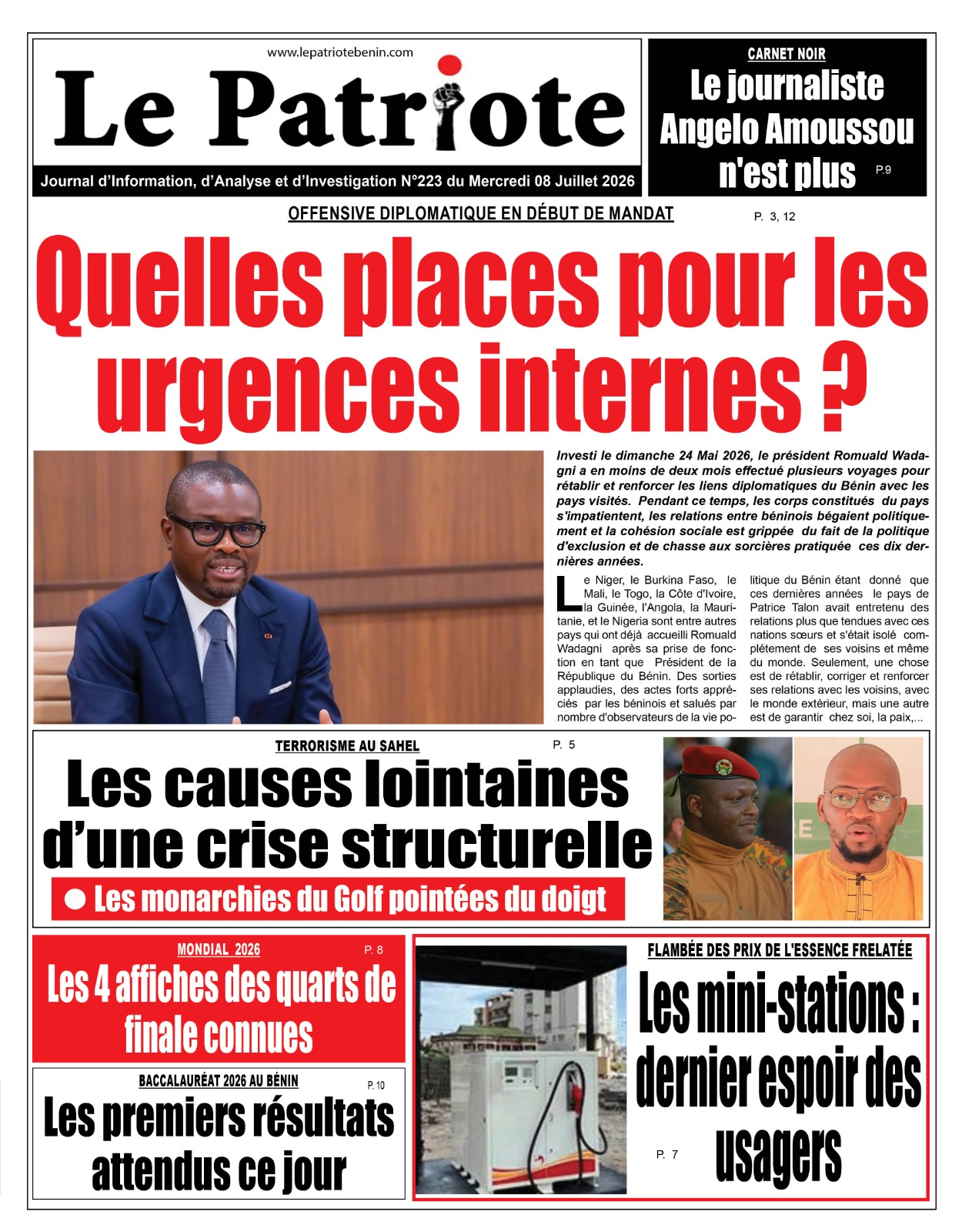 LA UNE