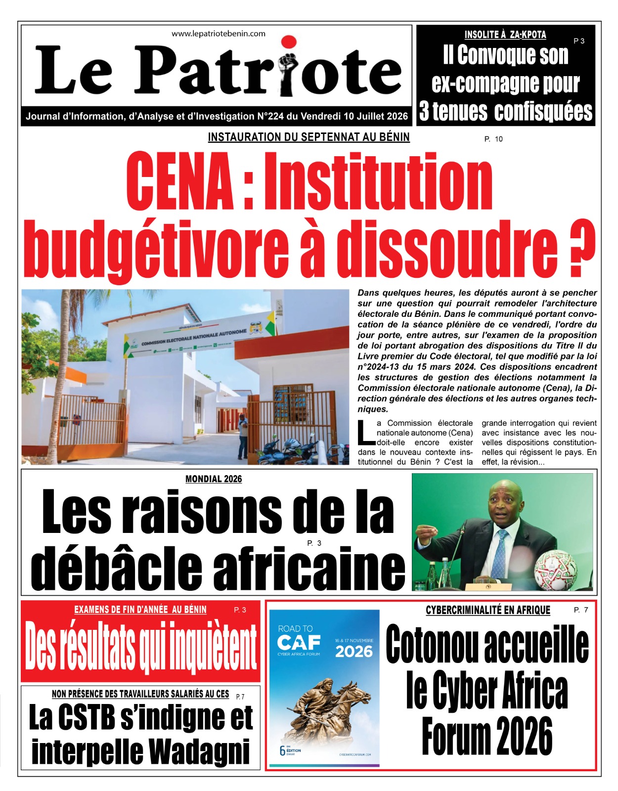 LA UNE
