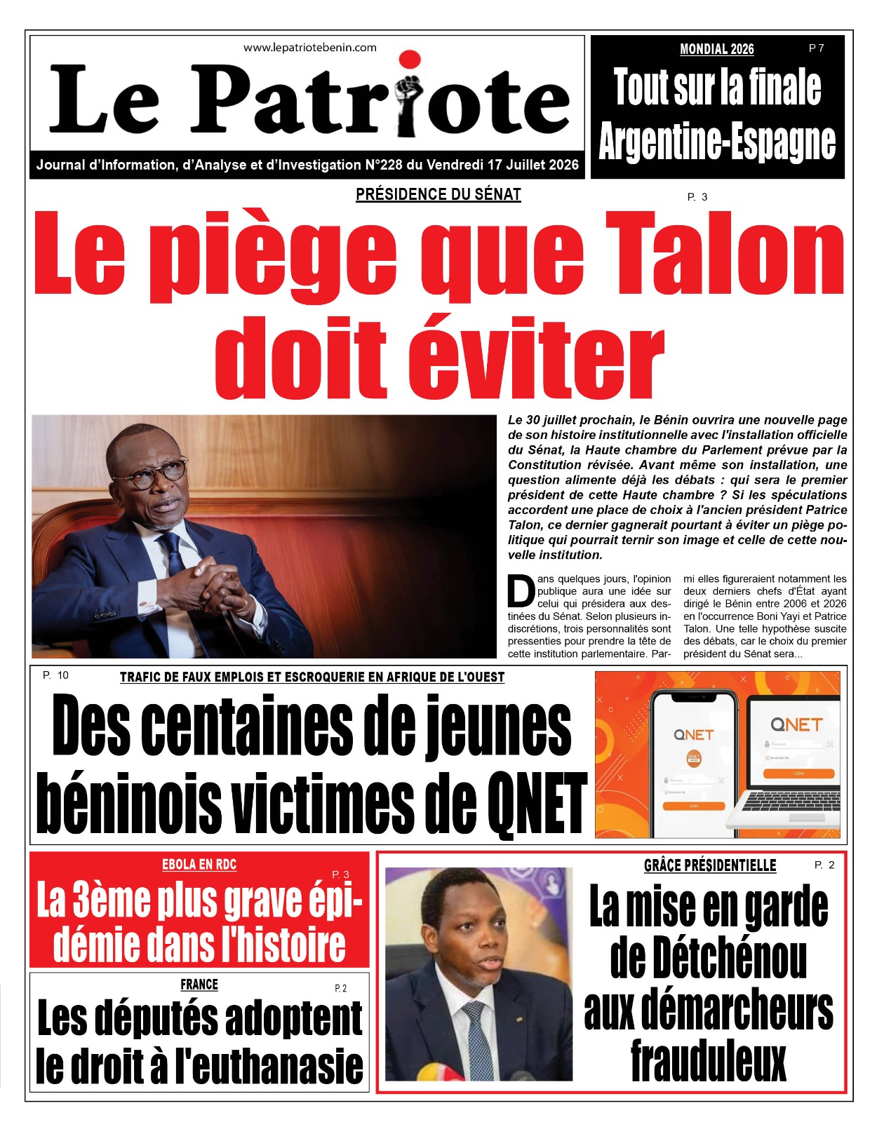 LA UNE