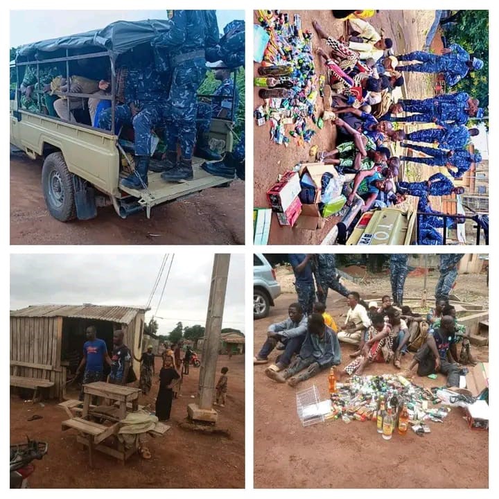 Lutte contre les ghettos à Djougou ; Seize suspects arrêtés lors d'une vaste opération