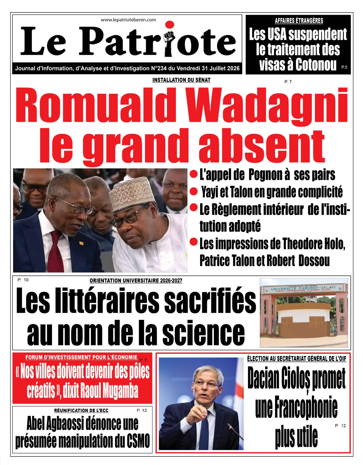 LA UNE