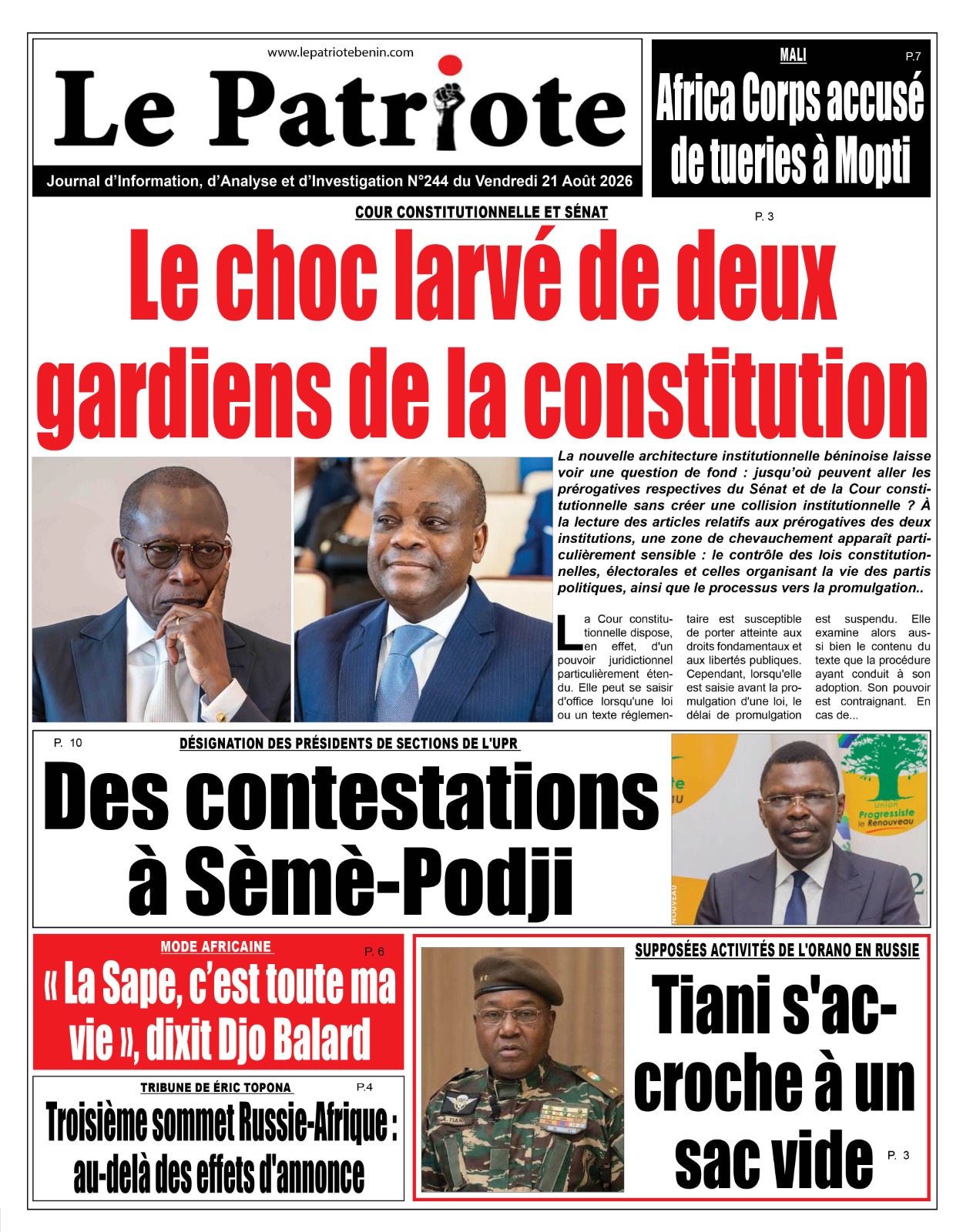 LA UNE