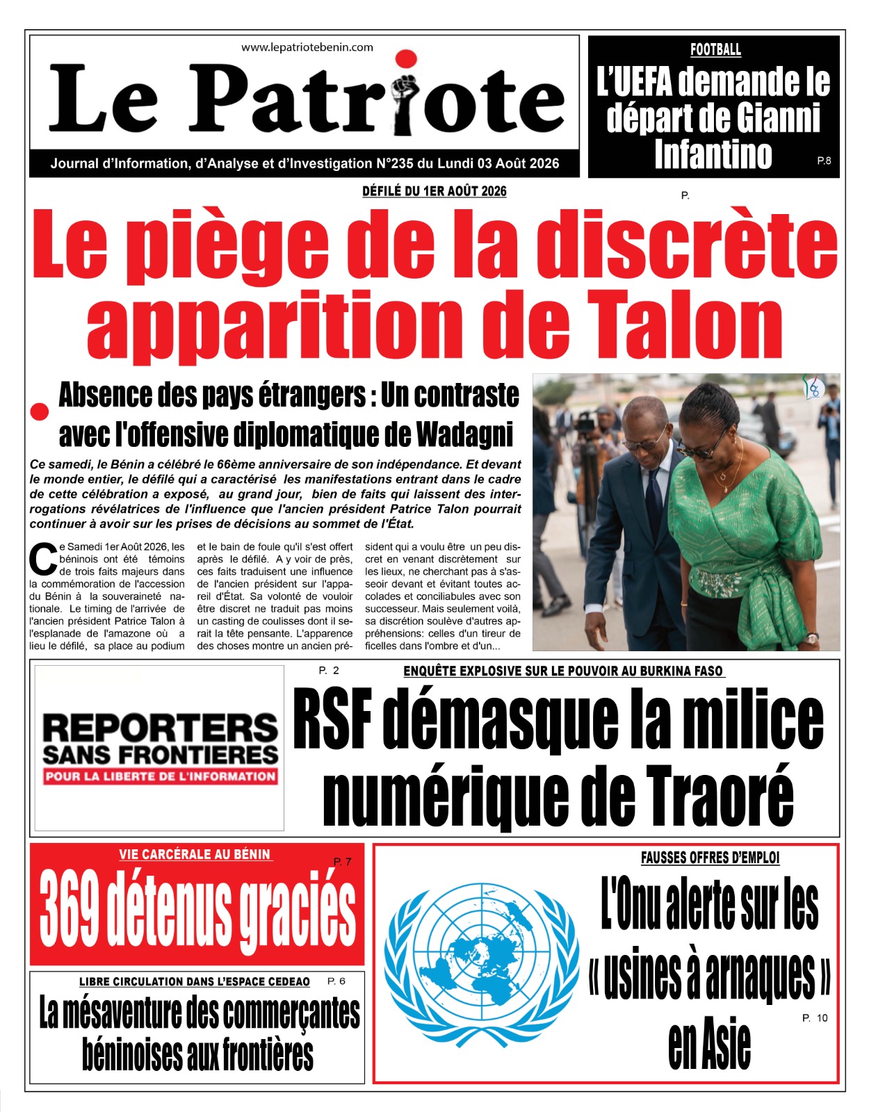 LA UNE
