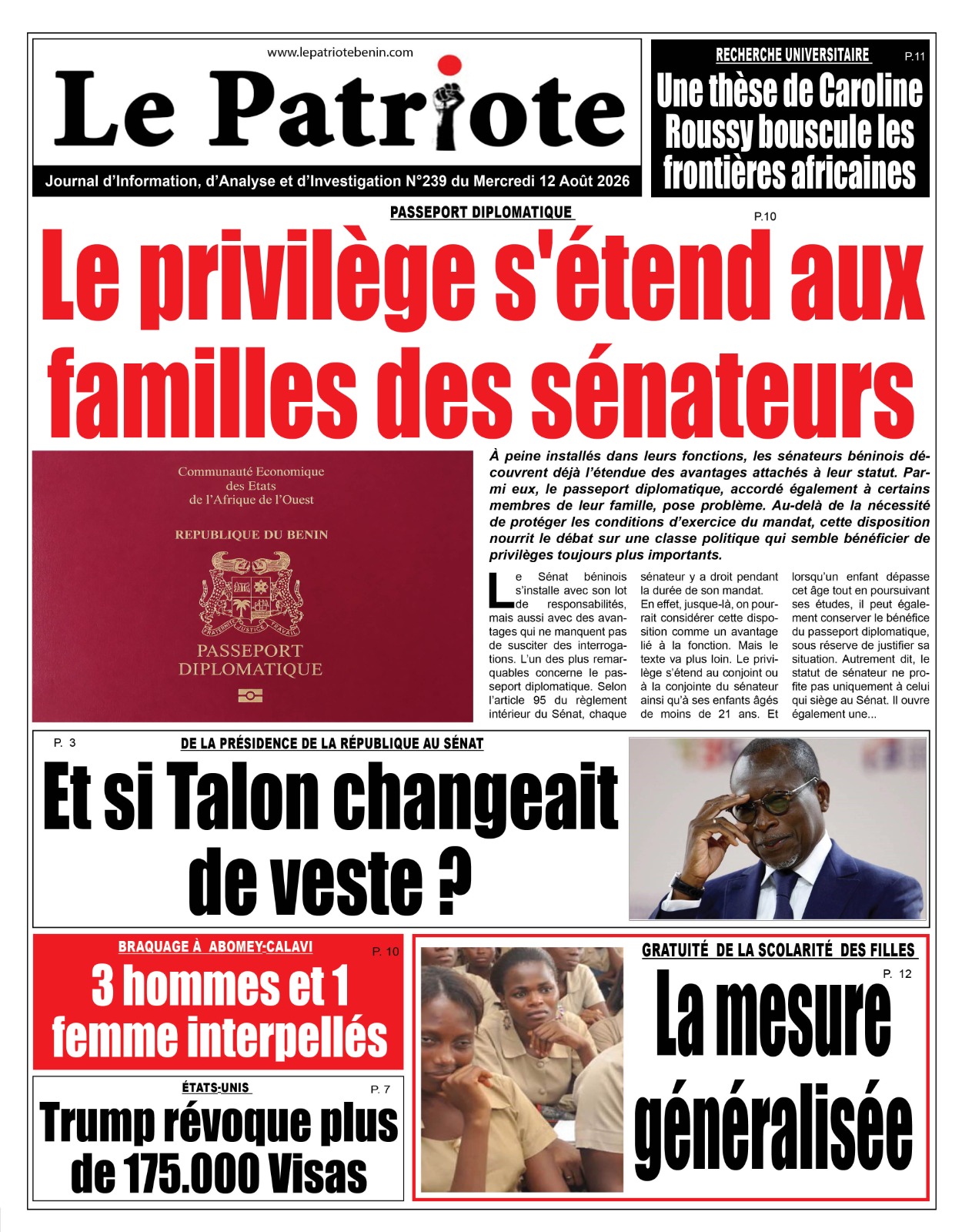 LA UNE